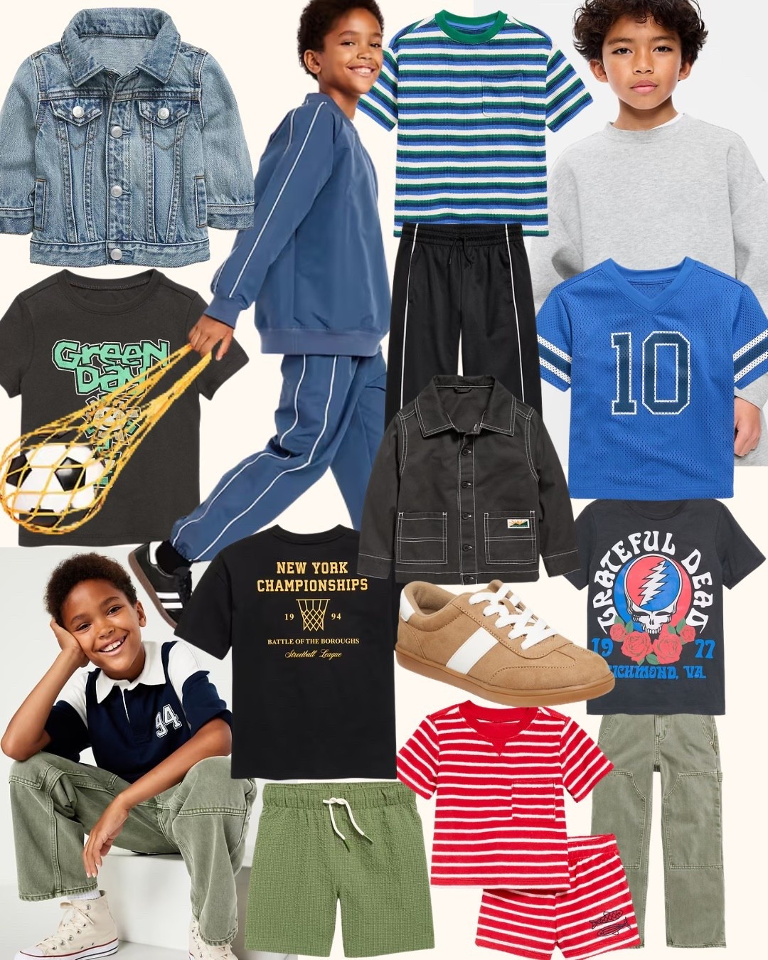 Sporty, cool, and made for everyday play ⚽️
Our latest boys edit is all about easy layers, graphic tees, and laid back sets that feel as good as they look. From classic denim to bold prints and athletic vibes, these are the pieces we’re reaching for all season.

#LTKootd #LTKKids