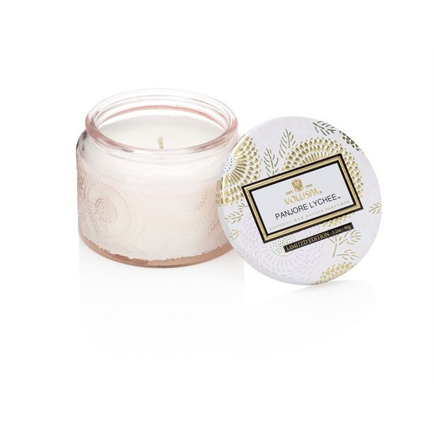 Voluspa® Small Glass Jar Candle - Panjore Lychee | Indigo (CA)