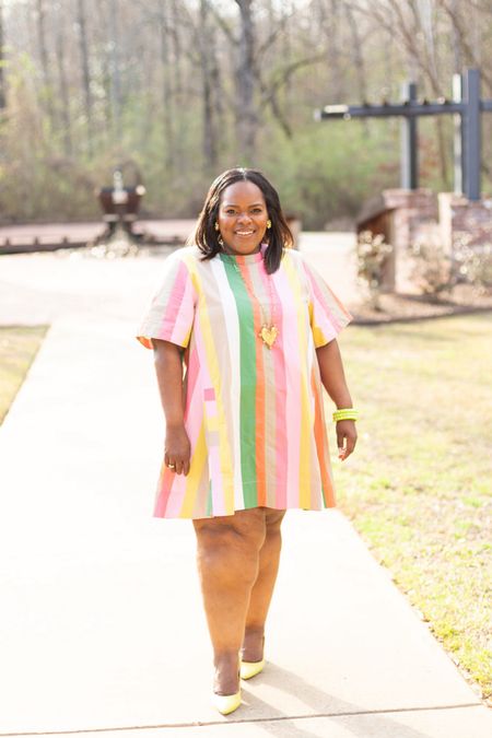 This fun dress from Anthropologie will be worn a TON this Spring and Summer! Wearing the XL. Drop a comment below for questions or style help👇🏾 

#LTKstyletip #LTKSpringSale #LTKmidsize