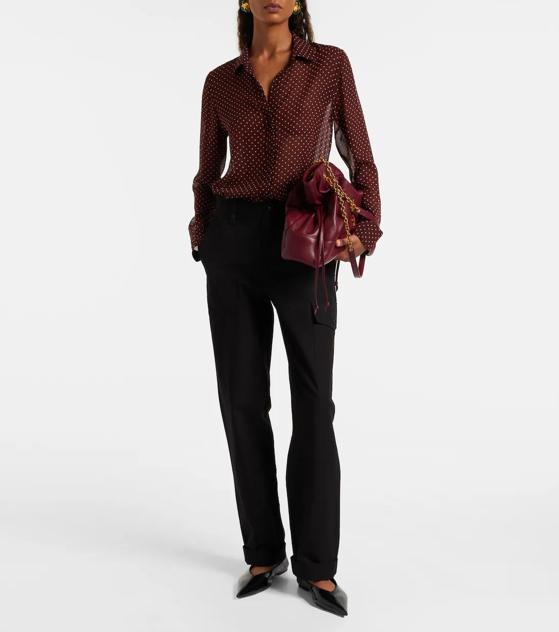 Gaia polka-dot silk shirt | Mytheresa (US/CA)