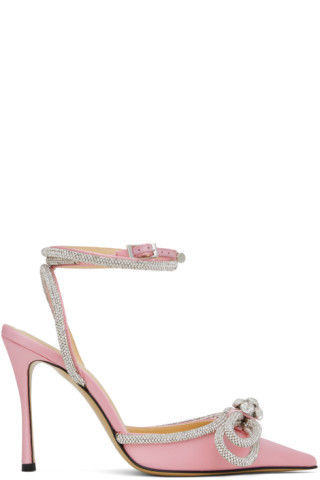 Pink Double Bow Heels | SSENSE