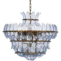 Jamie Young Arcade 10-Light Blown Glass Chandelier, Arcade In Pale Blue Glass, Glass: Iron by DecoratorsBest | DecoratorsBest