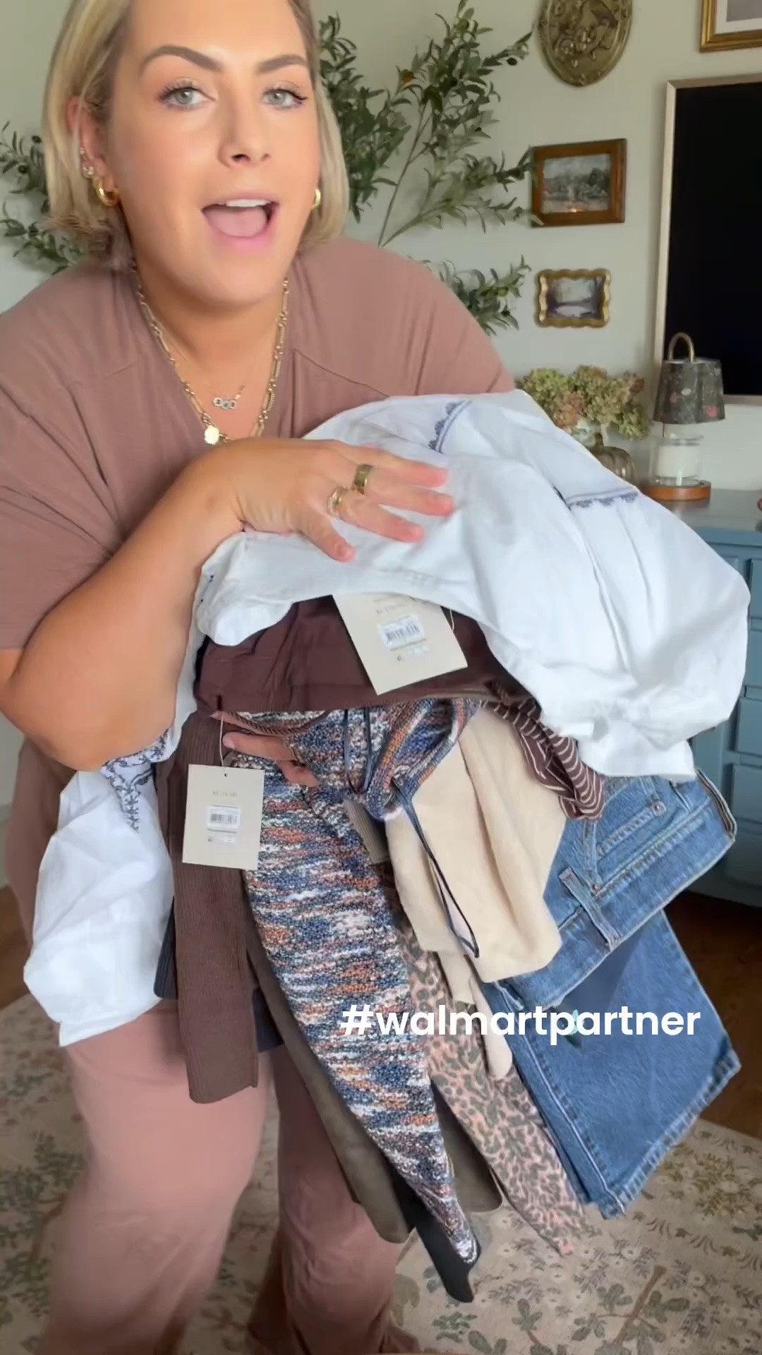 And we’re back with more new Walmart arrivals 🍁🎉 #walmartpartner 
Leopard cardigan: XXL
Sweater jacket: XXL
Brown pants: 0X
Cape: L/XL
White top: XL
Jeans: 18
Skirt: XL
Brown Cardigan: XL
Short sleeve sweater: 1X
Black sweater: XL
Black sleeveless top: XL
White tee: XL
#walmartpartner @walmartstyle #walmartstyle

#LTKPlusSize #LTKootd