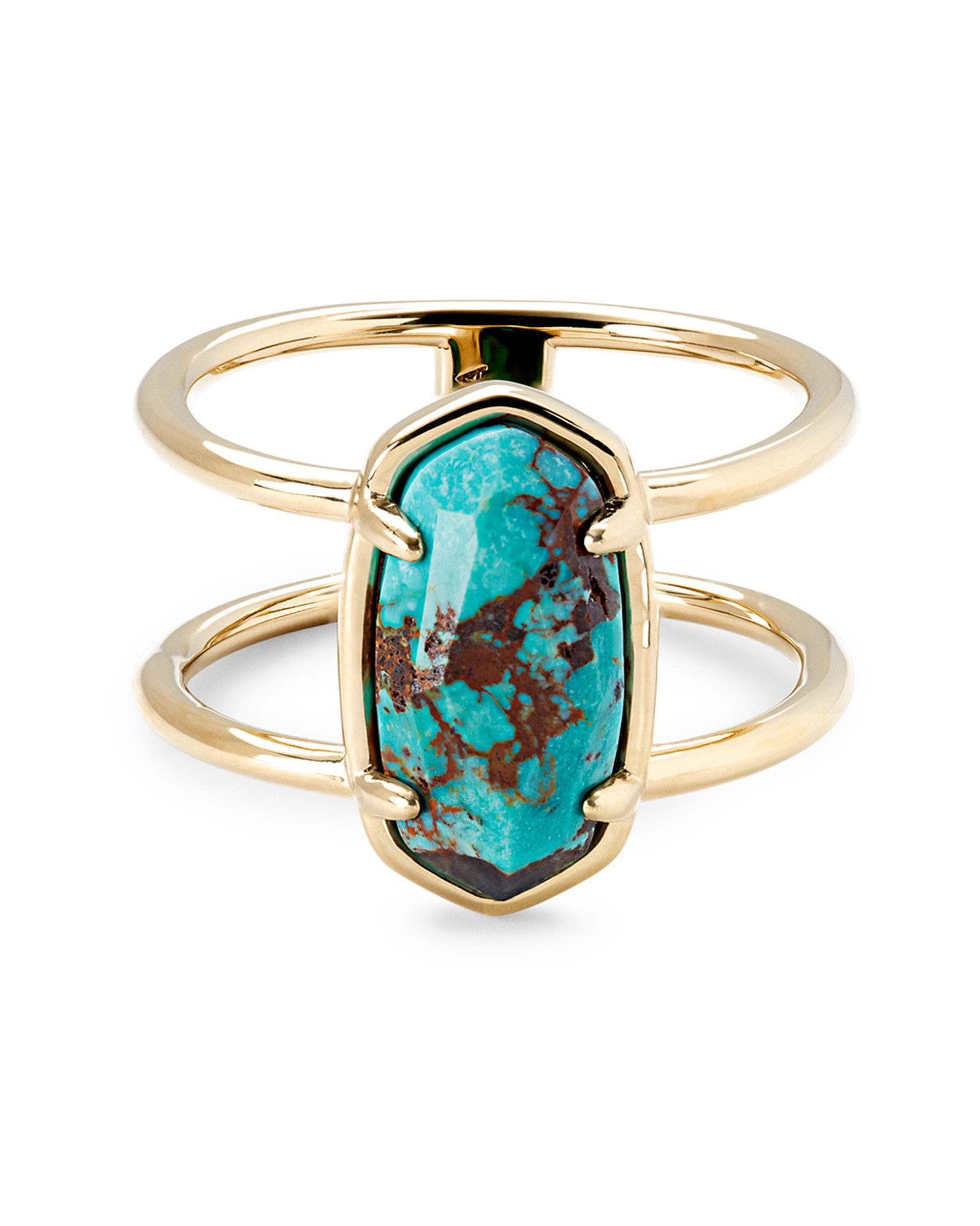 Elyse 18k Gold Vermeil Double Band Ring in Ivory Mother-of-Pearl | Kendra Scott