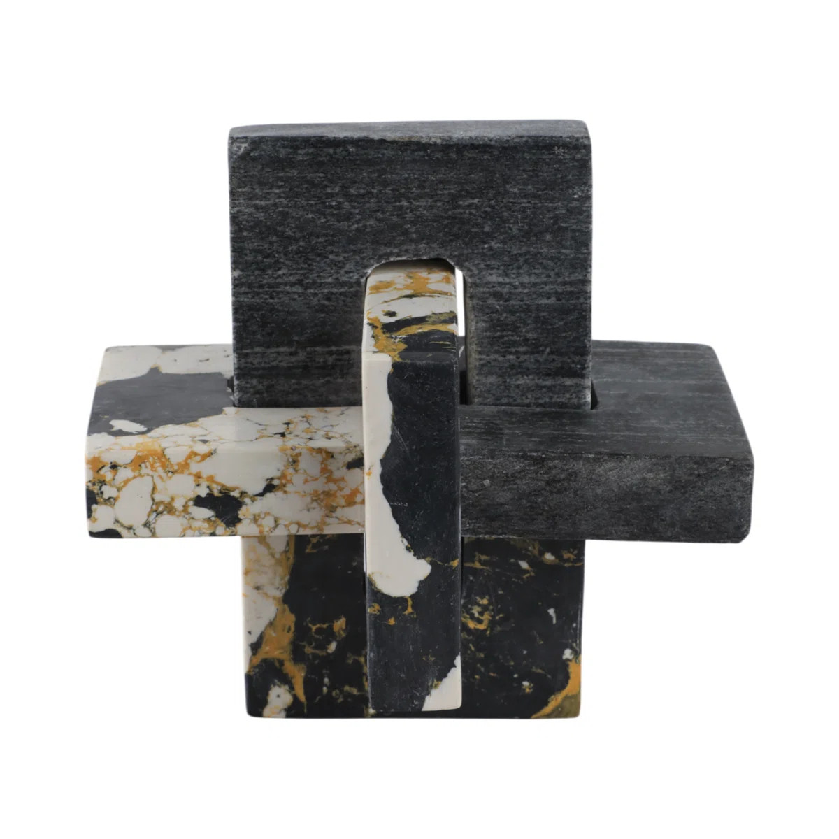 Modern Decorative Object – Handcrafted Marble Accent Sculpture for Shelves, Consoles, Decorativ... | Wayfair North America