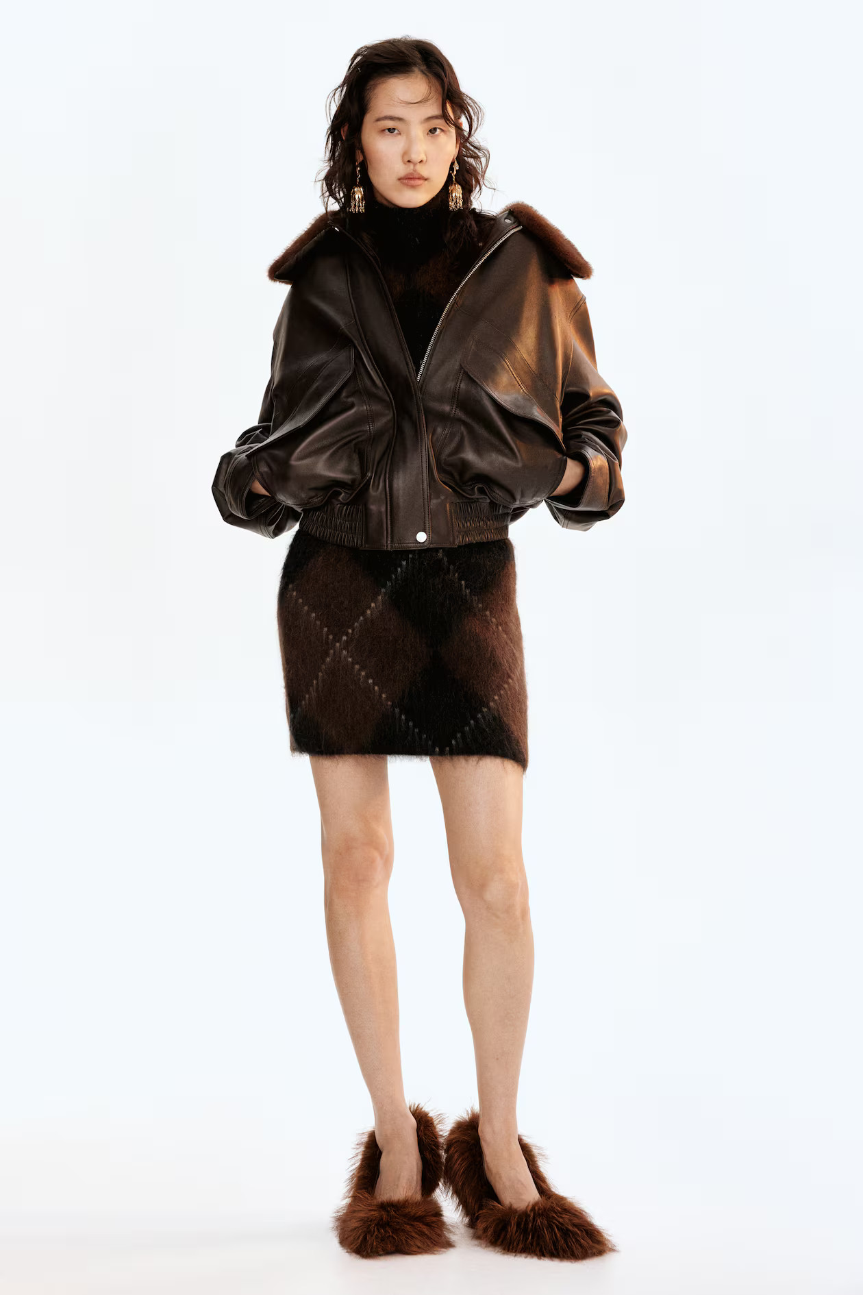 Mohair-blend mini skirt | H&M (UK, MY, IN, SG, PH, TW, HK)