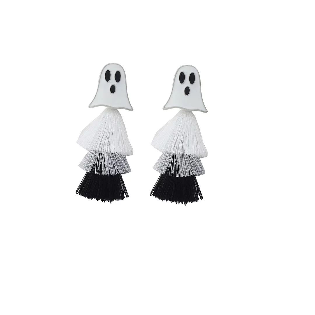 Way to Celebrate Halloween Ghost Tassel Earrings | Walmart (US)