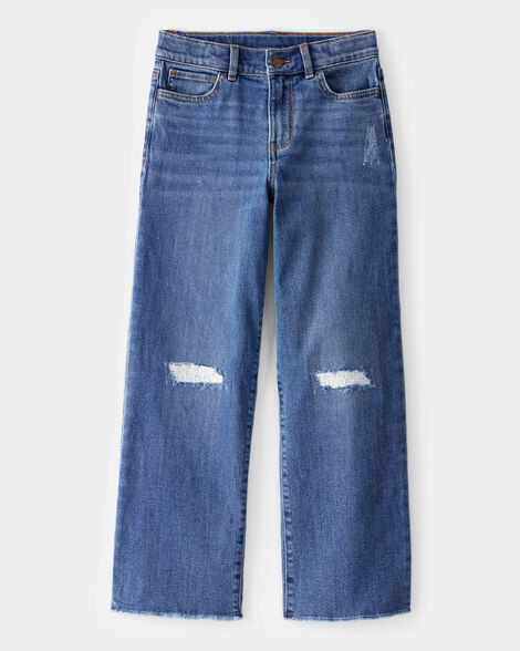 Kid High Rise Distressed Denim Jeans - June Wash | Carter's Inc