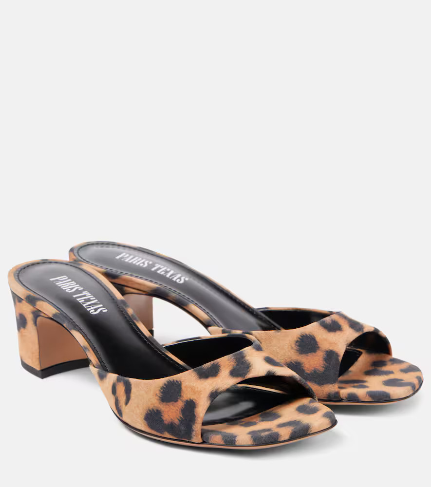 Paris Texas Lara leopard-print suede mules | Mytheresa (US/CA)