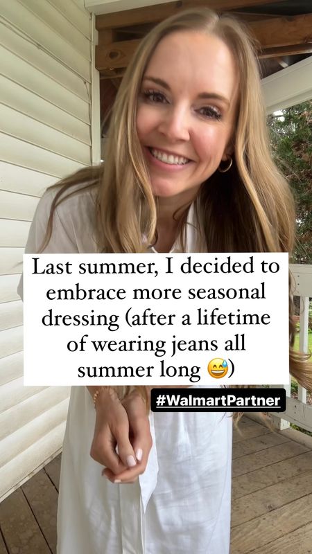 Last spring, as I looked ahead to summer, I thought, "Maybe it's time to stop wearing jeans all summer long." #walmartpartner

And what do you know? More seasonally appropriate wear actually made my whole summer way better! (I know, I'm a slow learner). 

As the weather has started warming up, it's been delightful to pull out my favorite items from last summer and add a few new pieces this year. 

This breezy linen-blend dress from @walmartfashion is definitely a new favorite - it comes in three colors, has pockets, and is only $34! 