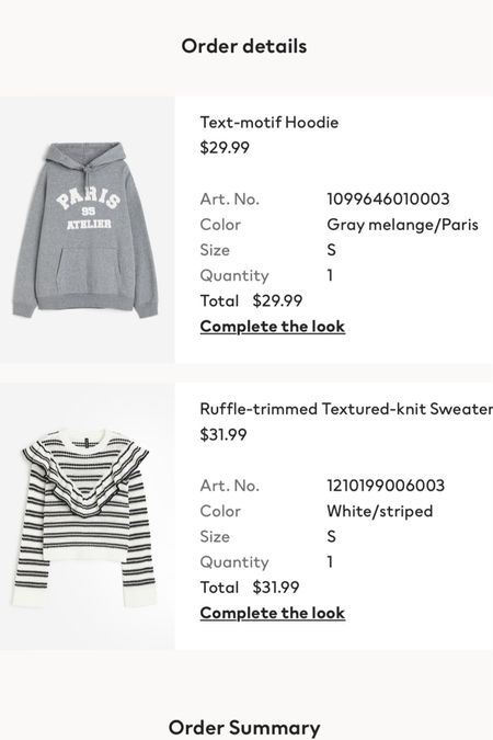 H&M Order