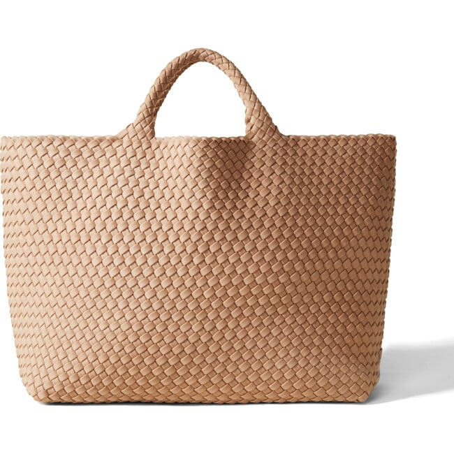 NAGHEDI | Women's St. Barths Large Handwoven Tote, Camel - OS (Beige) | Maisonette | Maisonette