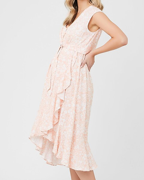 Ripe Maternity Alanna Tie Front Dress | Express