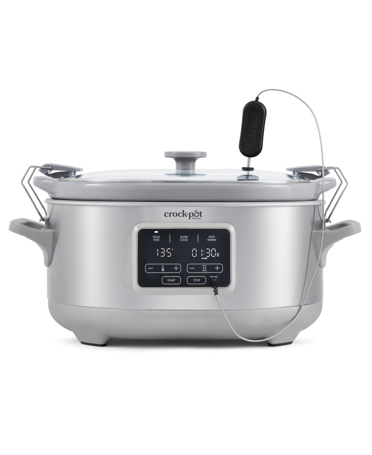 Crock-Pot 7 Qt. Cook Carry Programmable Slow Cooker with Sous Vide, Stainless Steel | Macy's