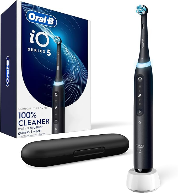 Oral-B Rechargeable Electric Toothbrush, iO5 Customizable Clean, 5 Cleaning Modes, Visual Pressur... | Amazon (US)