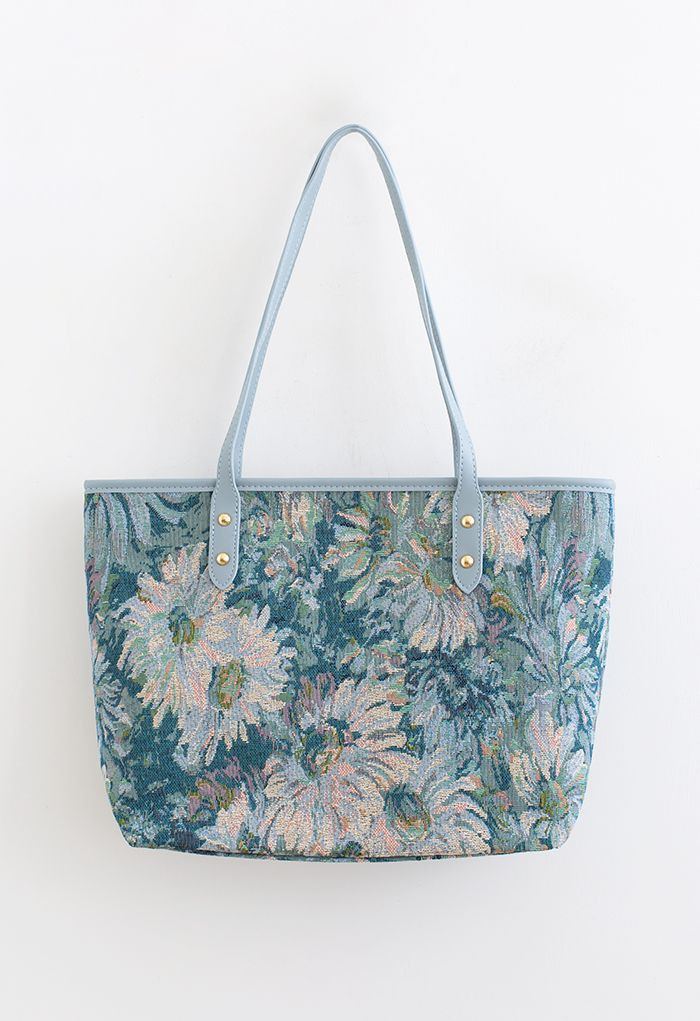 Marguerite Jacquard PU Leather Tote Bag | Chicwish