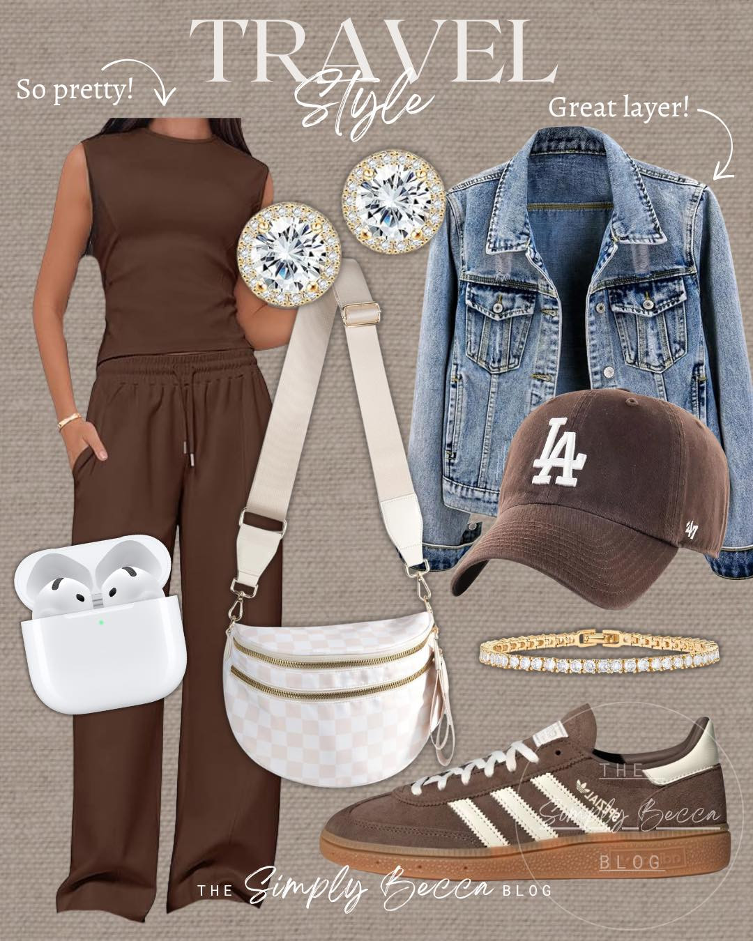 The best way to travel - being comfortable and still looking cute 🤎🤎

#ltkwomens #travelstyle #set #brown #brownhat #whitepurse @adidas

#LTKmomlife #LTKTravel #LTKootd