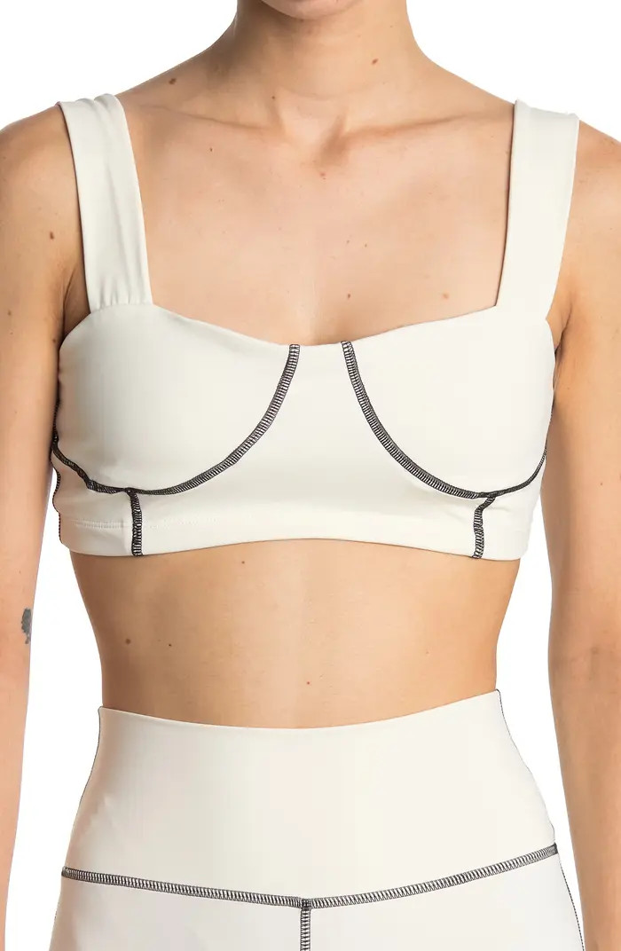 WEWOREWHAT Seamed Corset Crop Top | Nordstrom Rack