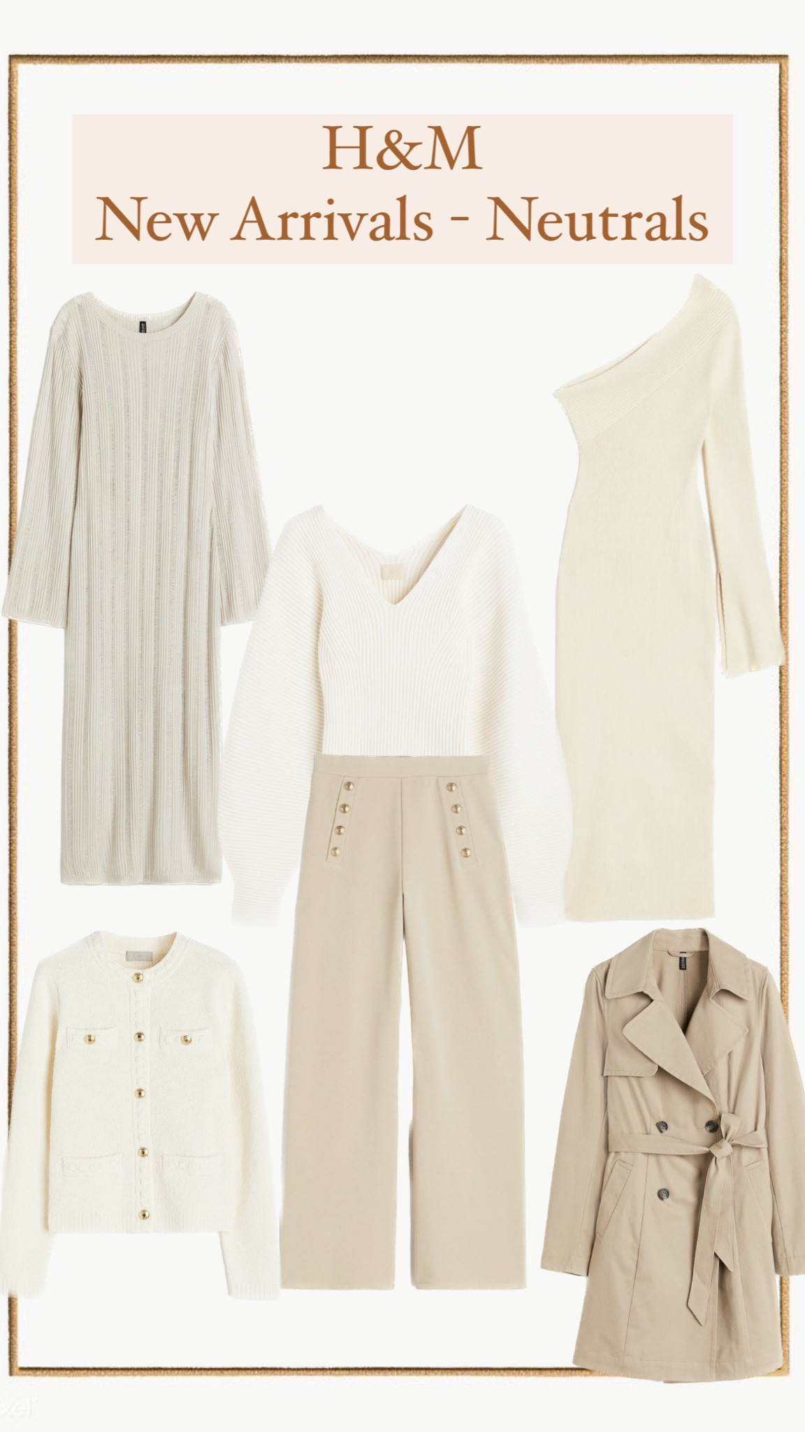 New Arrivals at H&M! Obsessed with the neutrals (can you tell?!).

Neutral style, trench coat, sweater dress

#LTKunder100 #LTKSeasonal