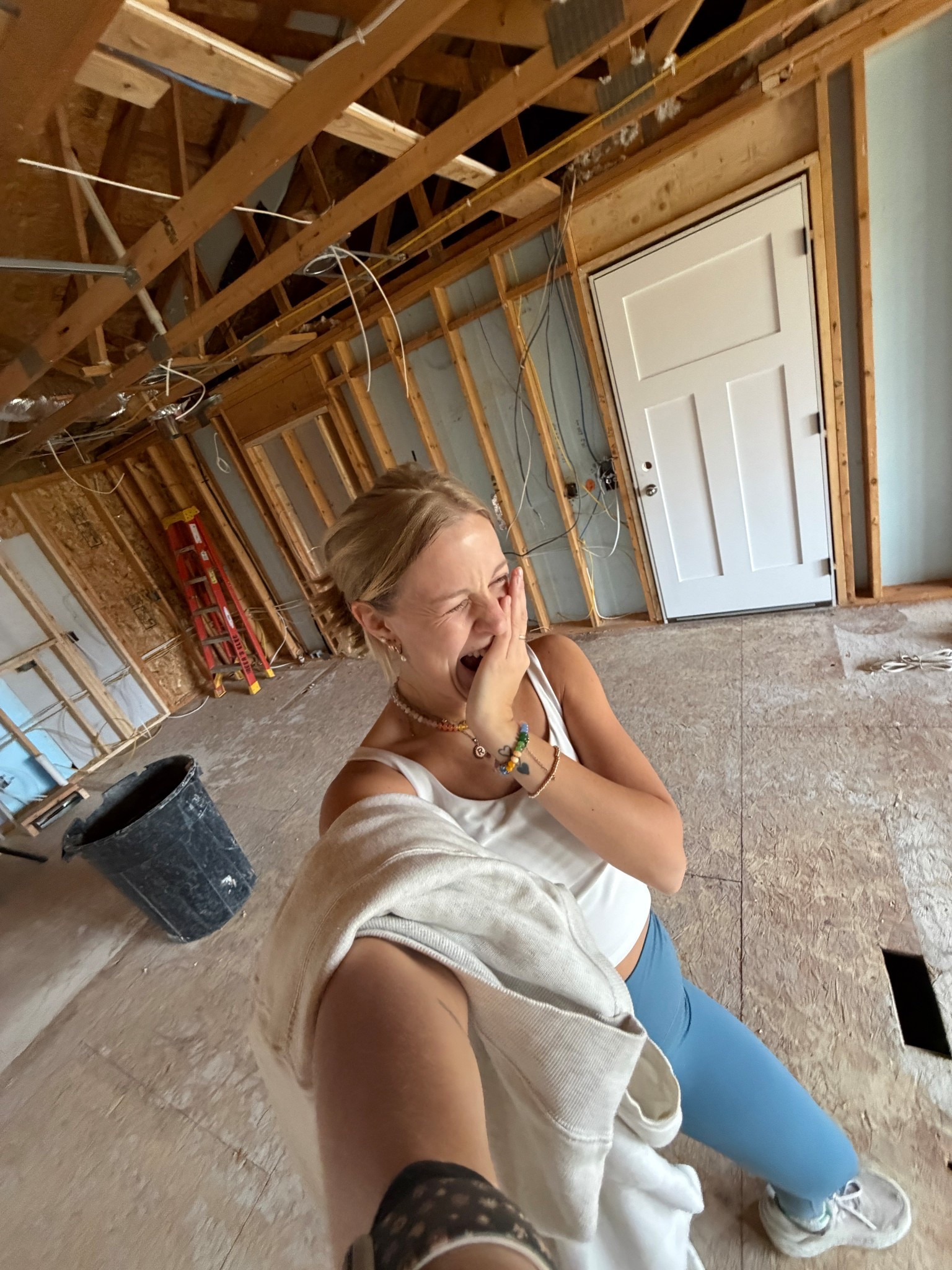 House renovations coming soon… 🏡🔨👷🏼‍♂️

white Old Navy tank top: Medium
blue Amazon leggings: Small
white New Balance shoes: 9
large in sweatshirt from Target (sized up a couple sizes and it does fit oversized)
*socks are Old Navy

Everything is TTS :)

Love these Amazon leggings.. soooo buttery soft & don’t move when I workout & perfect for all workouts-pilates, cardio, strength conditioning, etc. 🤌🏻 🩵

Amazon leggings, Amazon style, Amazon fashion, blue leggings, comfy leggings, workout outfits, Old Navy tank tops, Old Navy activewear, Old Navy powersoft, New Balance shoes, white running shoes, outfit of the day

#LTKmorningroutine #LTKootd #LTKdayinmylife