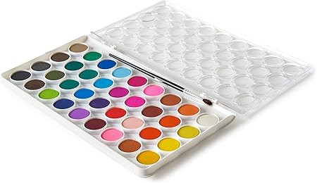 Artist's Loft 36 Color Watercolor Pan Set with Natural Hair Brush Necessities - Watercolor Set fo... | Amazon (US)