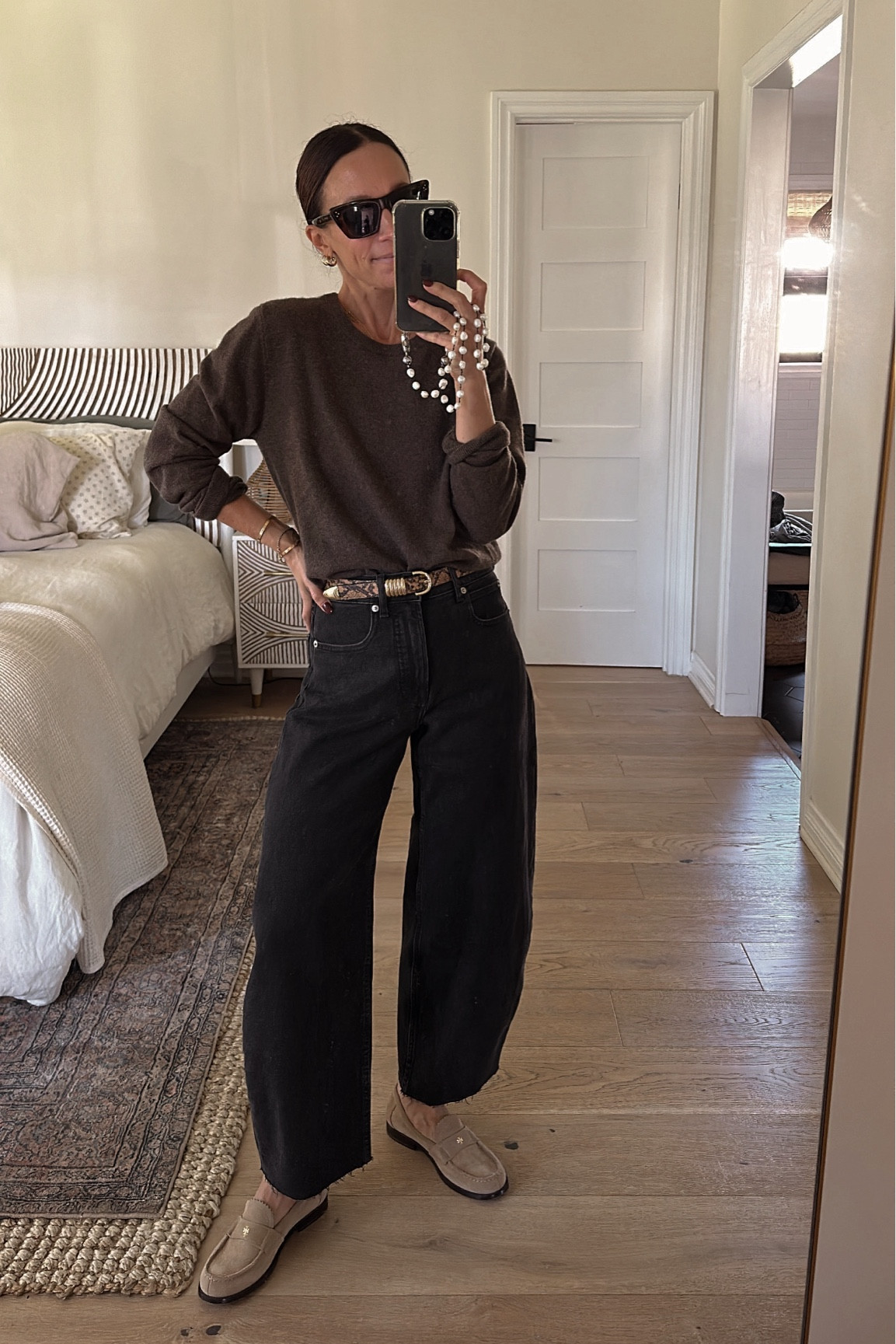 Thanksgiving OUTIFT idea 
I recommend going up 2 sizes in sweater for a looser more relaxed fit 

#LTKOver40