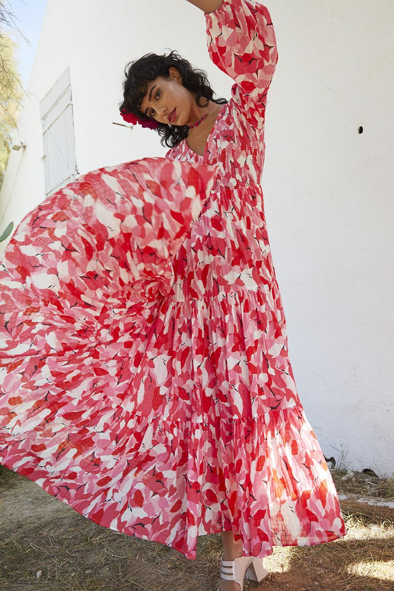 Long printed dress - Molly Bracken E-Shop | Molly Bracken