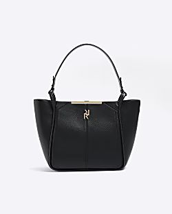 Black shopper bag | River Island (UK & IE)