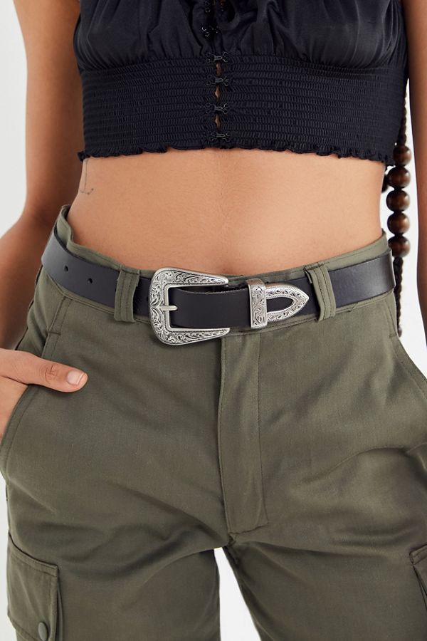 Ecote Metal-Tipped Leather Belt | Urban Outfitters (US and RoW)