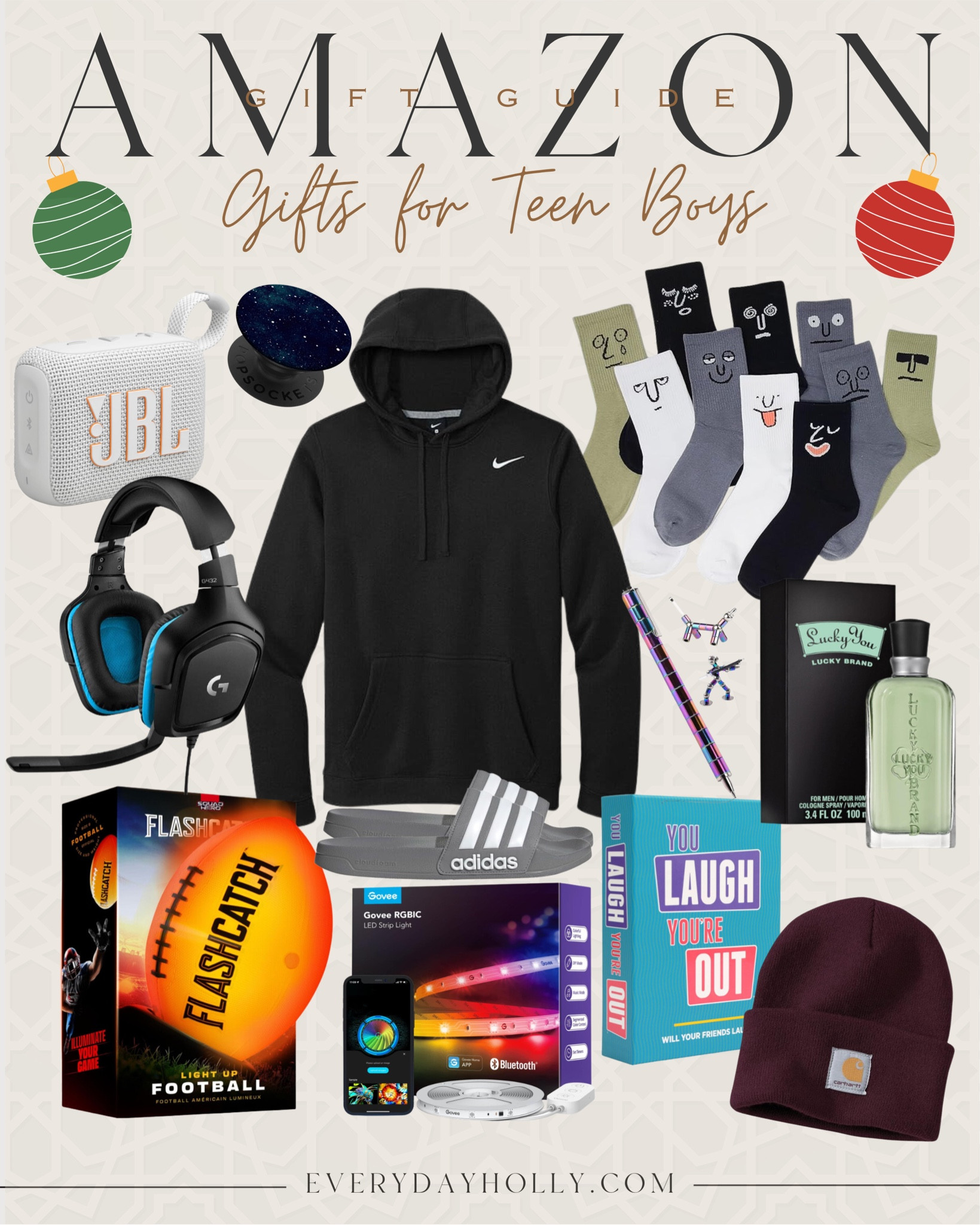 Gifts for Teen Boys


Gifts for teens  gift for teen boys  teenager gifts  Christmas gifts  gift guides  socks  JBL speakers  Nike hoodie  pop socket  cologne  carhartt beanie  EverydayHolly

#LTKHoliday #LTKGiftGuide #LTKFindsUnder100
