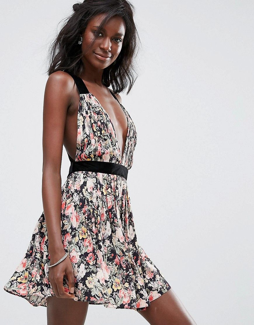 Majorelle April Open Back Floral Dress - Multi | ASOS US