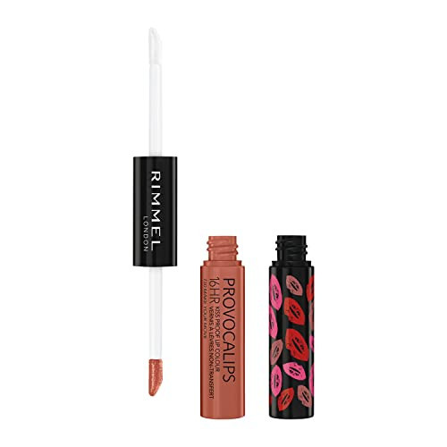 Rimmel London Provocalips 16hr Kiss-Proof Lip Color - Two-Step Liquid Lipstick to Lock in Color and Shine - 730 Make Your Move, .14 fl.oz. | Amazon (US)