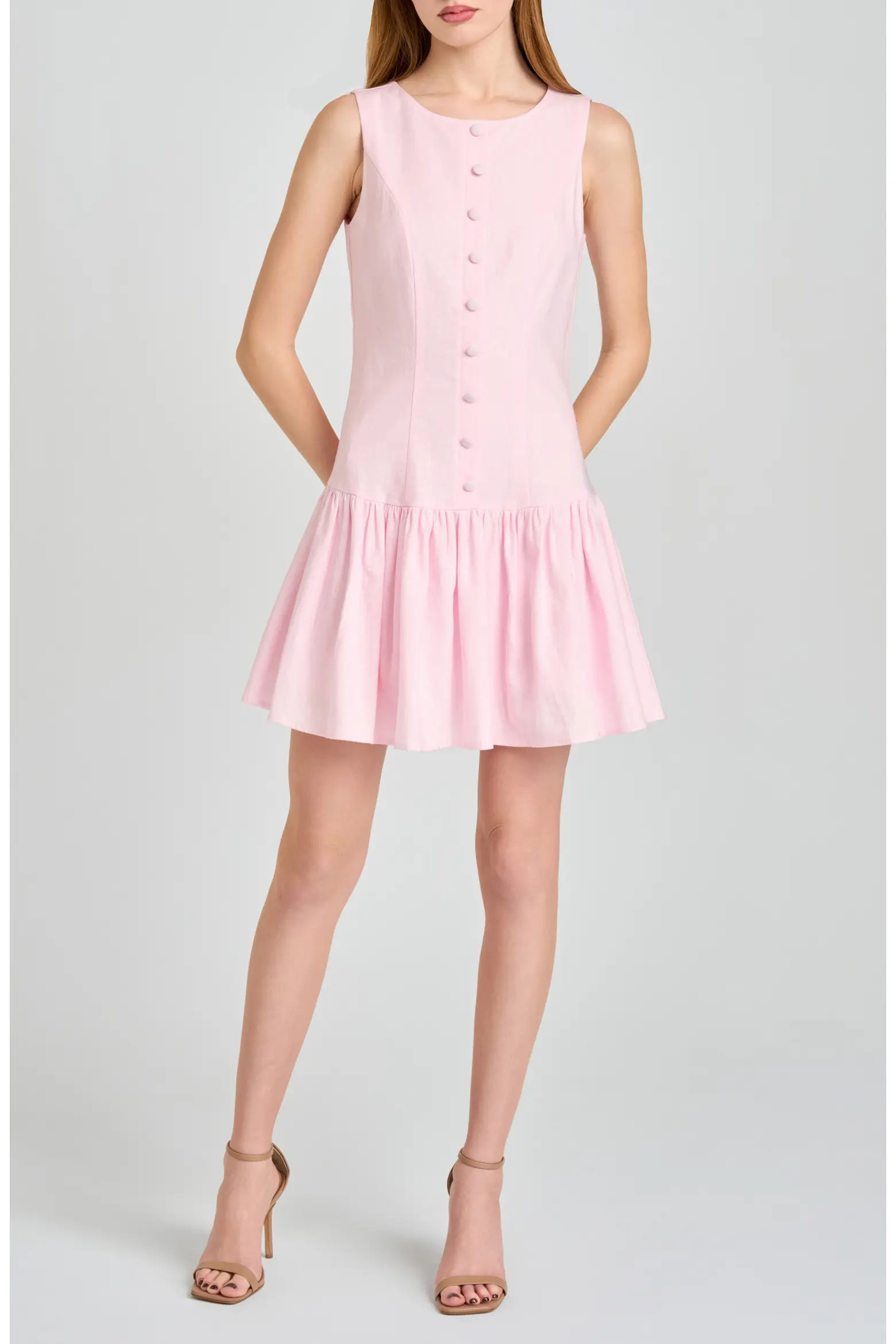 Martini Linen Blend Minidress (Women) | Nordstrom | Nordstrom