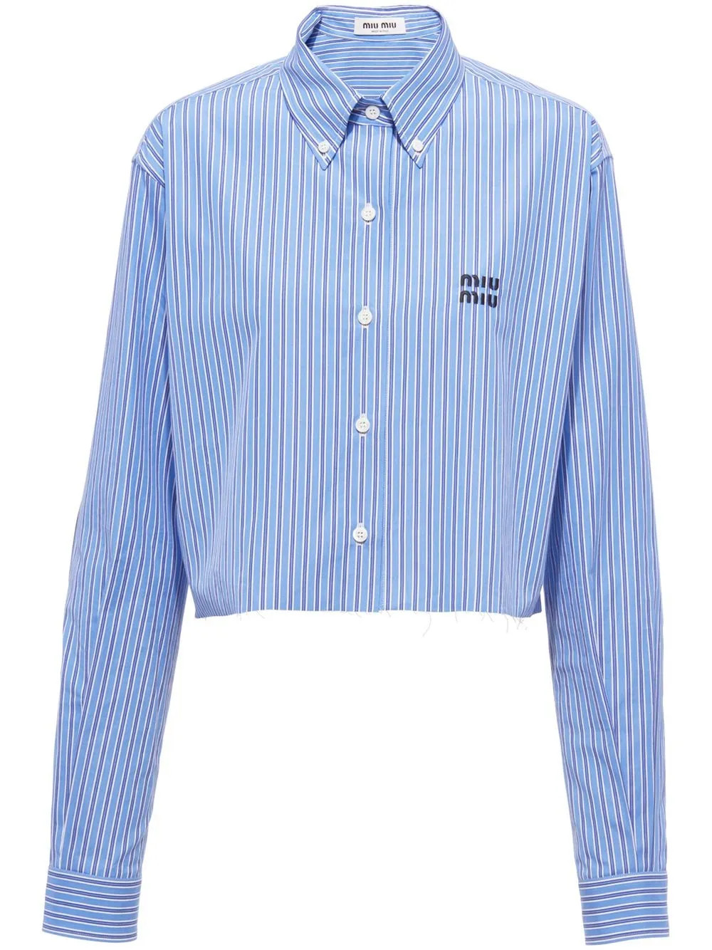 striped cropped shirt | Farfetch Global