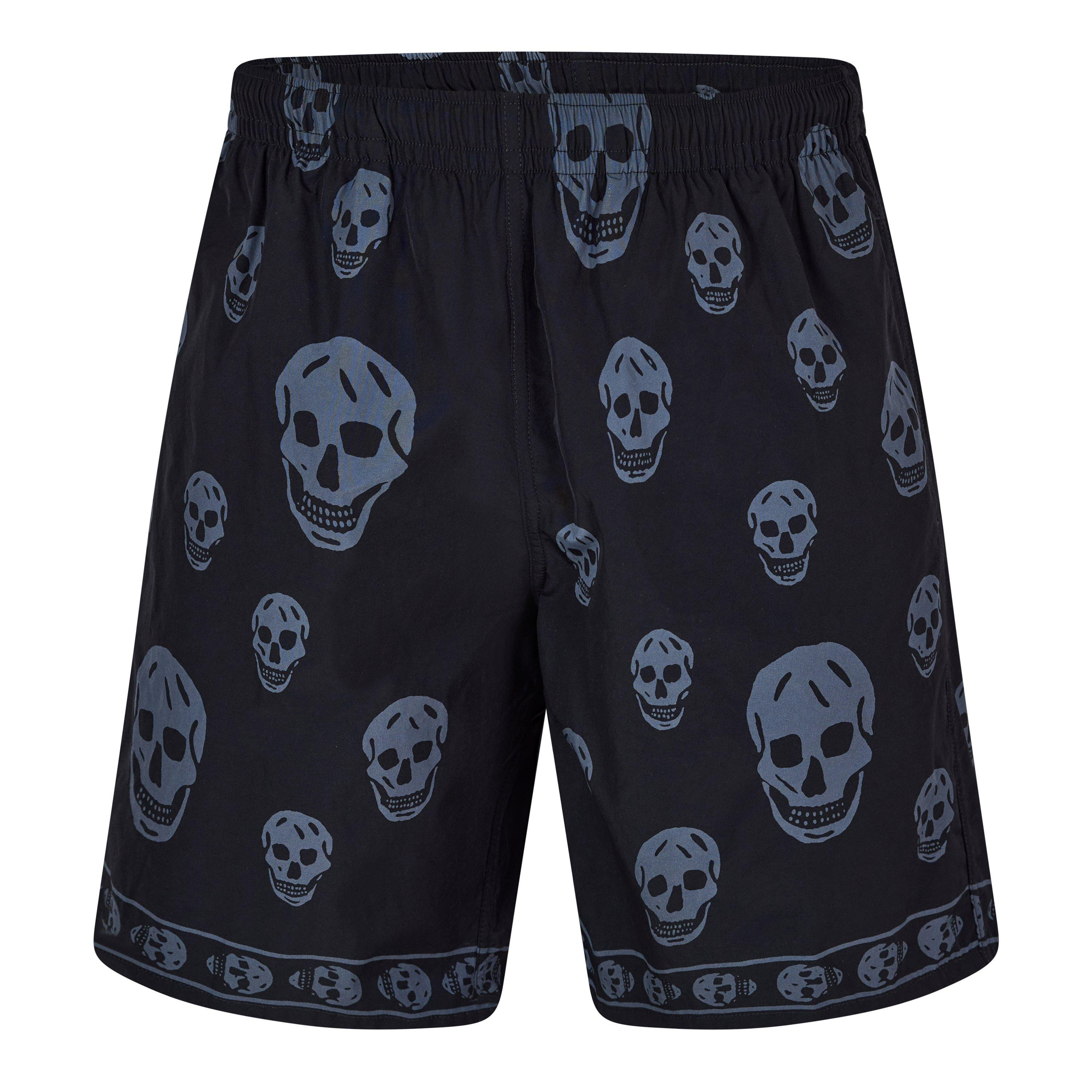 Alexander McQueen | Men's Alex Classic Skull Swim Shorts | Flannels | Flannels UK