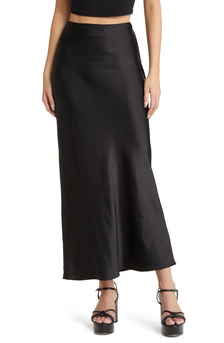 Satin Column Maxi Skirt | Nordstrom