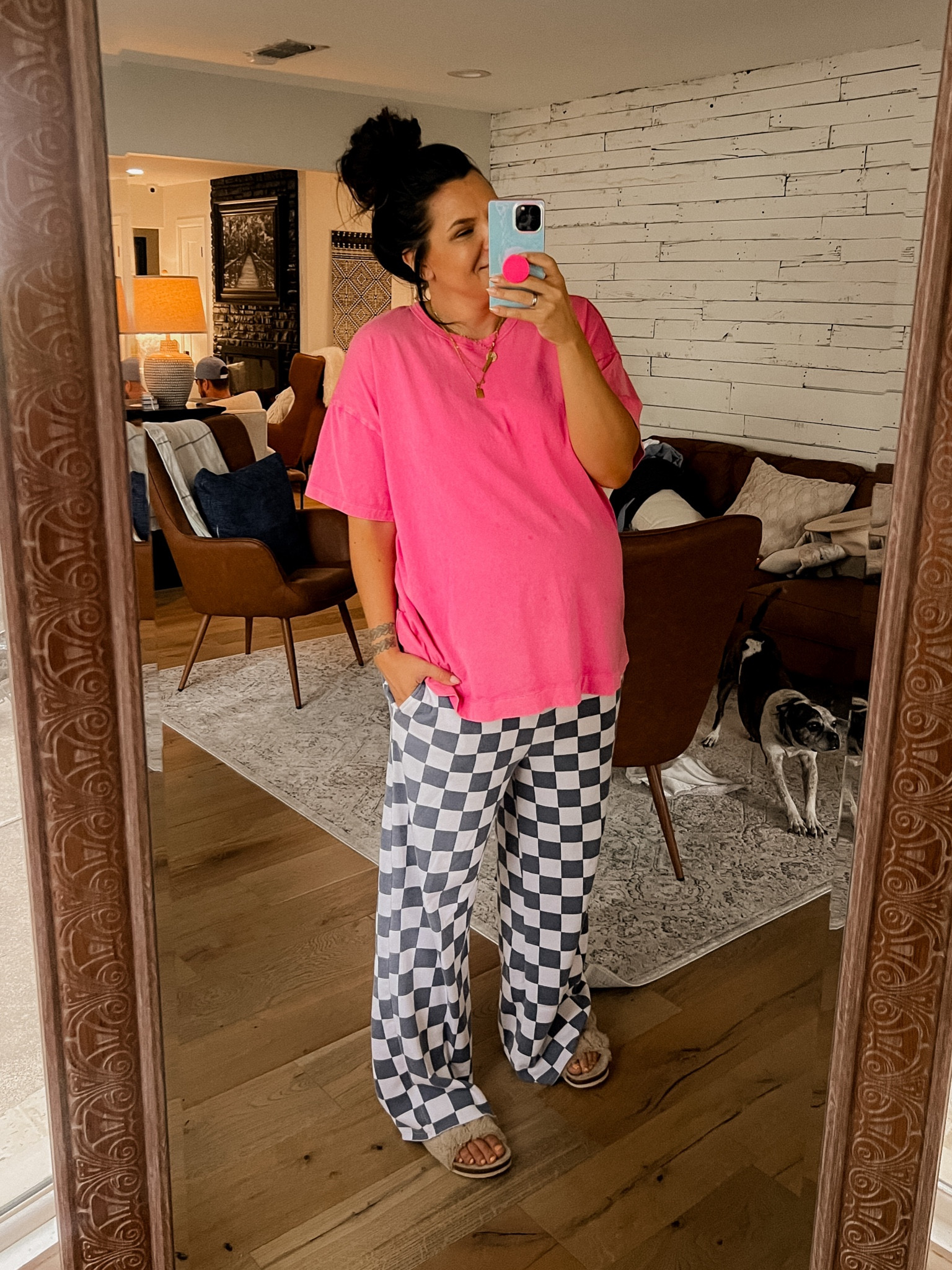 Comfies
Tee: XL
Checkered Sweatpants: XL
Sandals: size up 1/2


#LTKstyletip #LTKbump #LTKsalealert