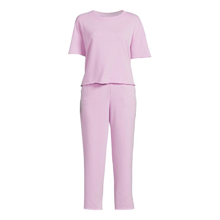 Secret Treasures Women's and Women's Plus Sleep Top and Pants, 2-Piece | Walmart (US)