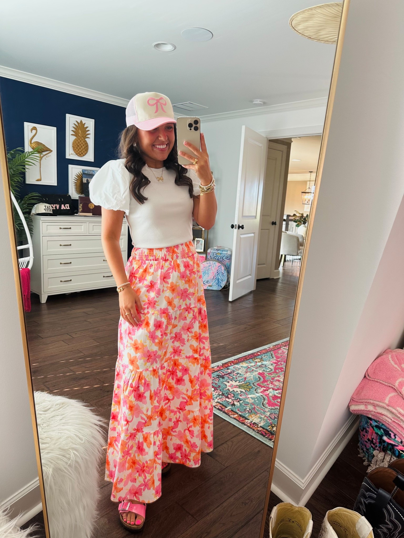 Today’s ootd 🩷🧡 

Summer outfits. Work outfits. Maxi skirts. 

#LTKWorkwear #LTKStyleTip #LTKShoeCrush
