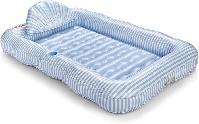 FUNBOY Tanning Pool Lounger Float, XL 72'' x 48'' Pool Float with Custom Pillow and Large Cup Hol... | Amazon (US)