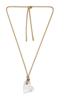Jenny Bird Art Heart On A String Necklace in Silver from Revolve.com | Revolve Clothing (Global)