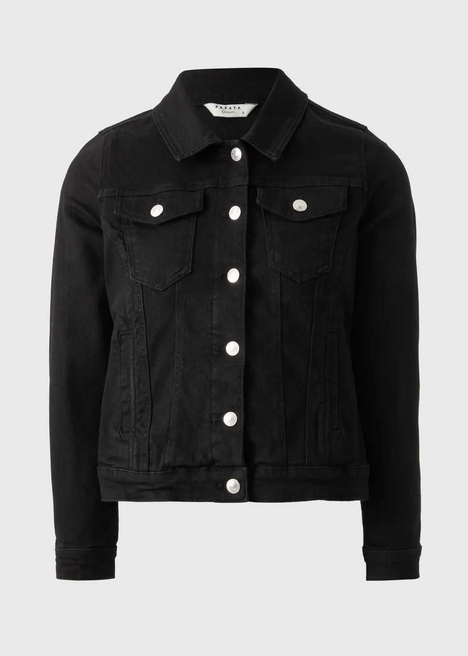 Black Stretch Denim Jacket | Matalan (UK)