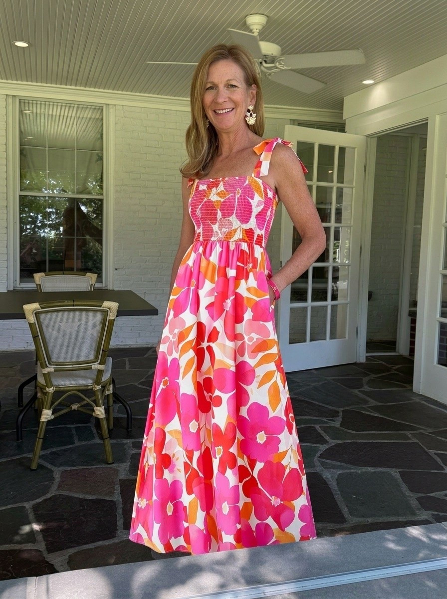 This dress is amazing. Perfect for a bridal or baby shower or dinner out this summer.

#LTKootd #LTKSeasonal #LTKOver40