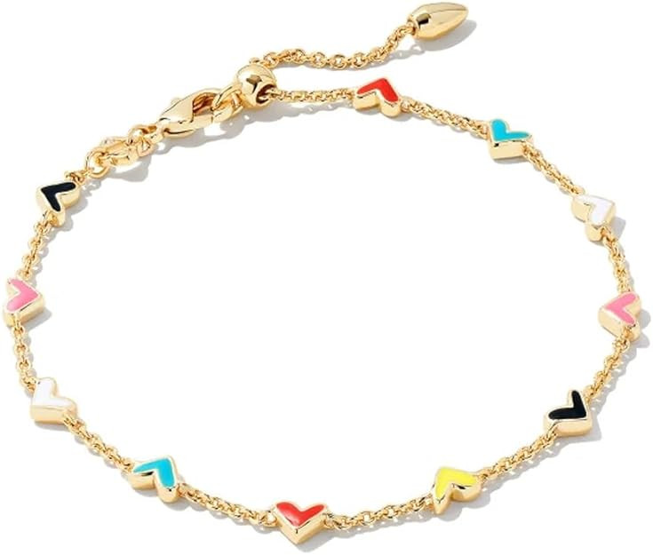 Kendra Scott Haven Heart Gold Chain Bracelet in Multi Mix, Fashion Jewelry for Women | Amazon (US)