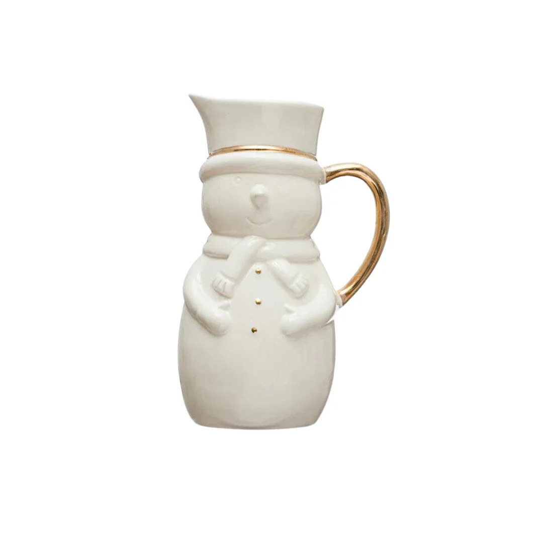 Snowman Pitcher | Pink Antlers