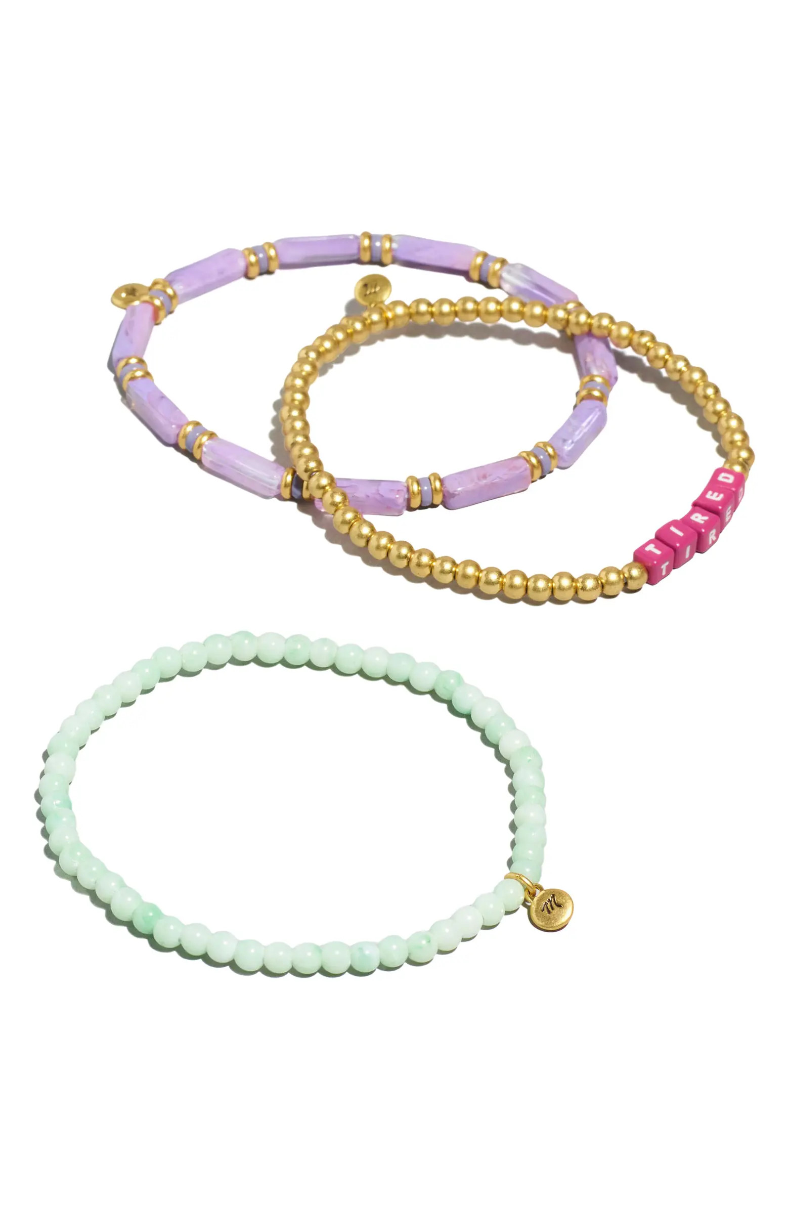 Set of 3 Assorted Stretch Bracelets | Nordstrom