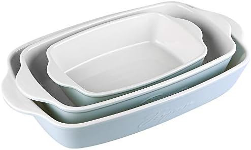 Joyroom Bakeware Sets, Ceramic Baking Dish Set, Casserole Dish Set, Lasagna Pan, Rectangular Baki... | Amazon (US)