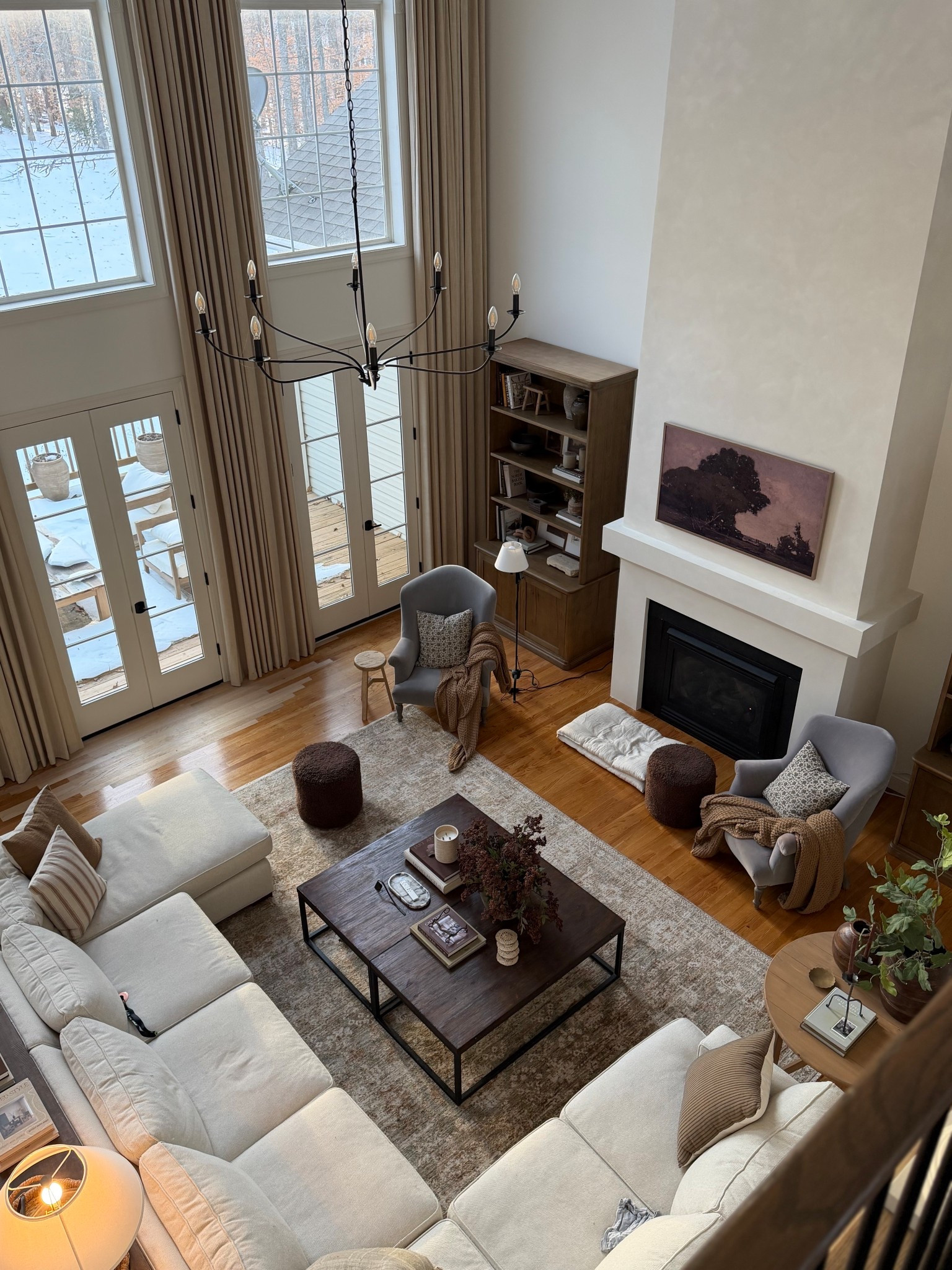 Living room lived in vibe! Neutral home decor. Dumont bookcases. Extra length drapery. Walmart French return rod.

#LTKSaleAlert #LTKHome #LTKgrwm