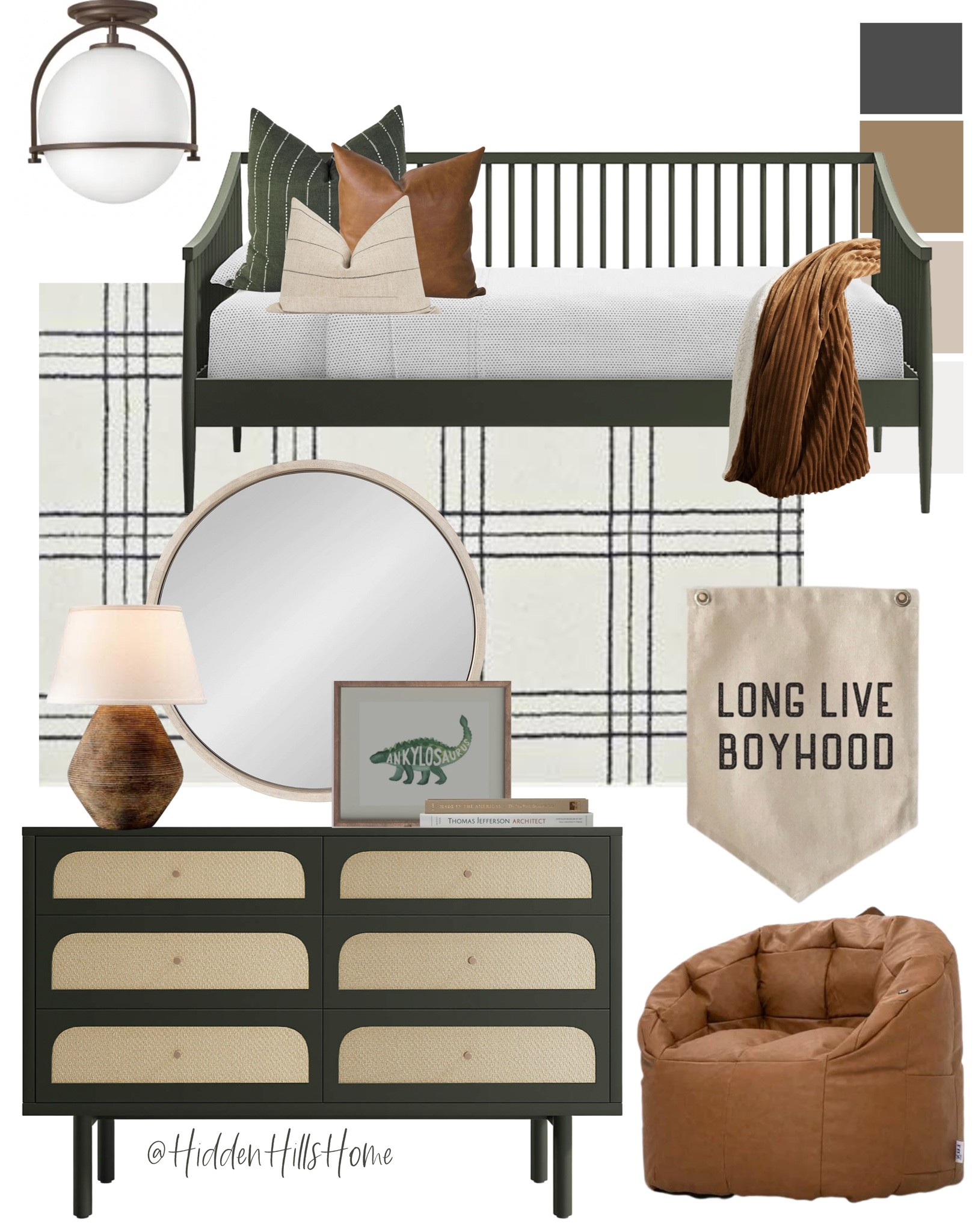 Boys bedroom, Boys room decor, boys bedroom mood board, little kids bedroom, home decor, Green dresser, Boys room #boysbedroom #homedecor 

#LTKhome #LTKkids