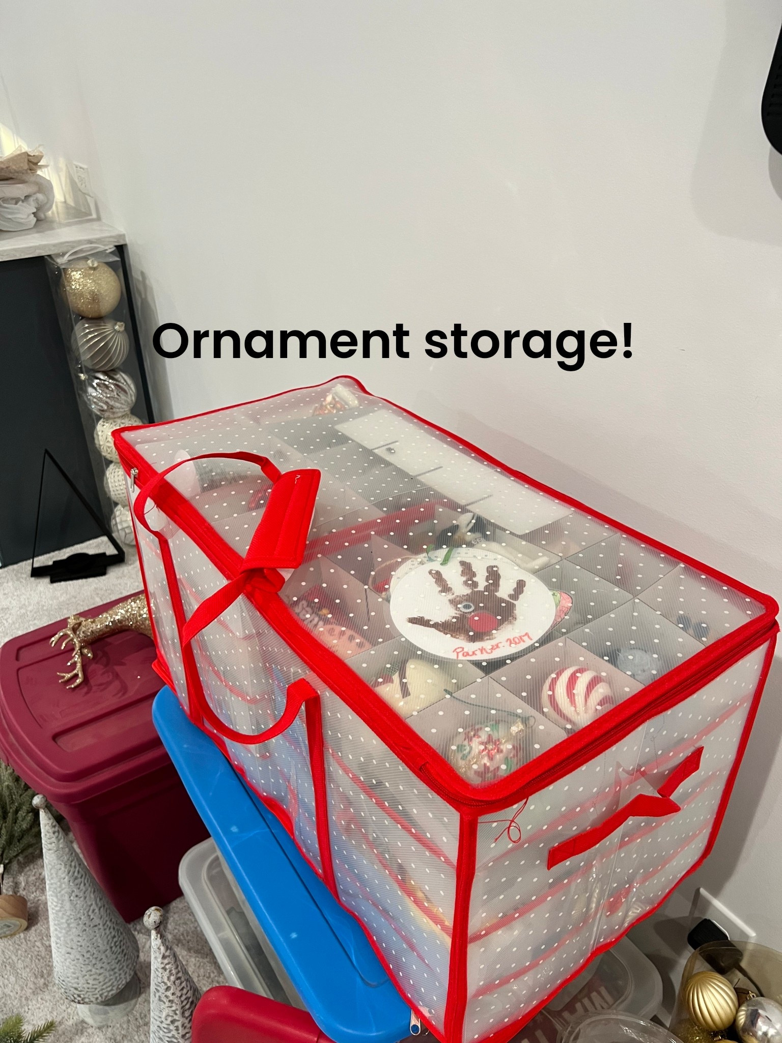 Convient way to store and move your ornaments! #amazon #christmasdecor #christmasstorage 

#LTKHoliday #LTKFamily #LTKSeasonal